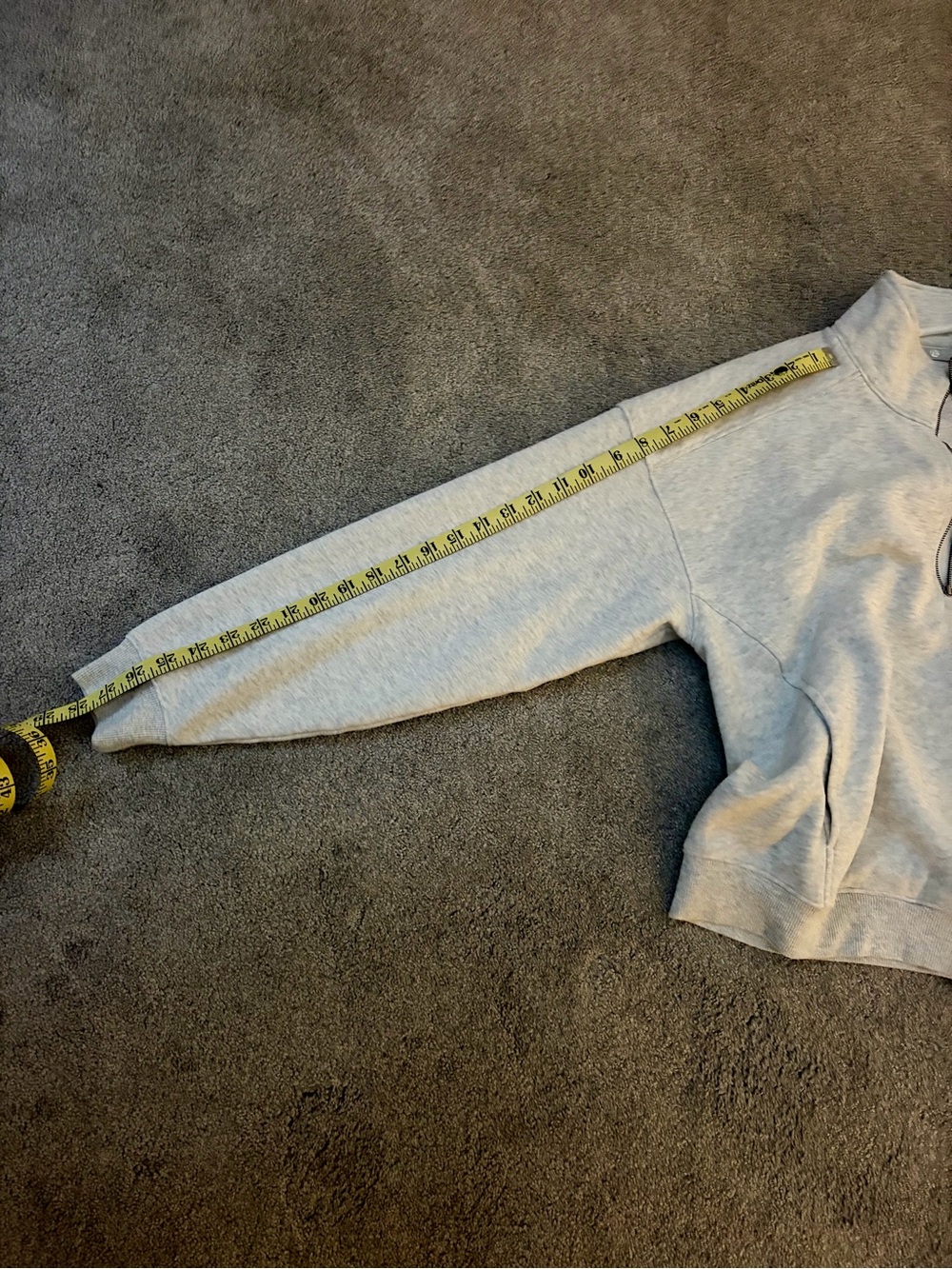 Rhoback Serenity Collegiate Half Zip - Light Gray Notre Dame - Picture 9 of 9